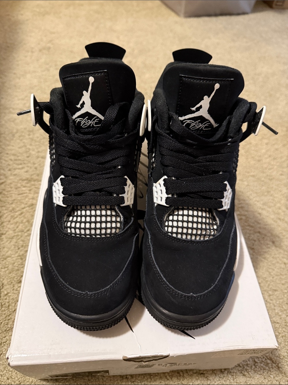 Nike Air Jordan Mens Black and White Retro Sneakers